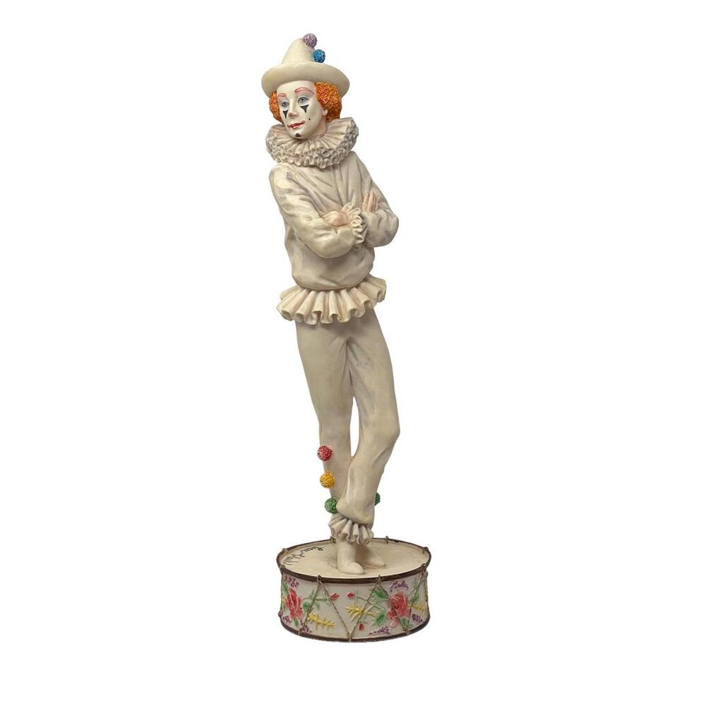 Ben Black Rare 10" Vintage Clown Porcelain Figurine Schmid 1984 Signed Numbered